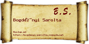 Bogdányi Sarolta névjegykártya
